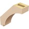 Ekena Millwork 3-inch W x 10-inch D x 10-inch H Imperial Rough Cedar Woodgrain TimberThane Knee Brace, Primed BRCUR03X10X10IMPRCPR - alternate 2